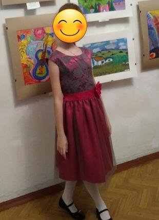 Праздничная сукэнка, цвета фуксия5 фото