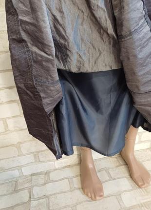 Новая юбка в пол годе ткань с переливами 59 %хлопок/25%вискоза/6%люрекса, размер хл6 фото