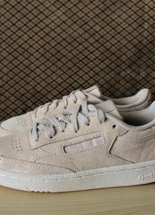 Кеди reebok club c 85 g57645  оригінал натуральна замша