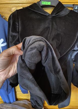 Велюровий утепленний костюм