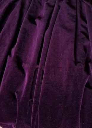 Винтажная пышная бархатная юбка в складку9 фото