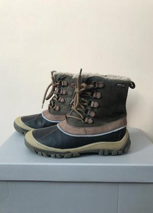 Primigi gtx gore-tex кожаные ботинки  натуральный мех1 фото