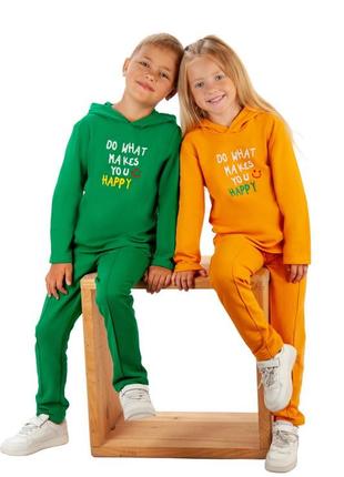 7 кольорів 🌈дитячий спортивний демісезонний костюм з начосом з вишивкою, детский спортивный костюм с начесом и вышивкой