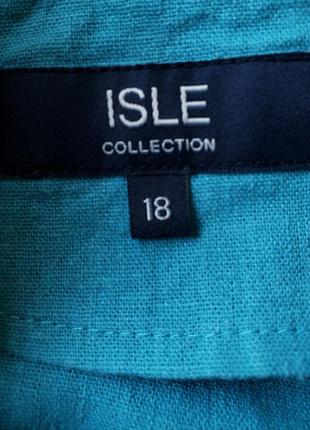 Новый льняной лен+вискоза блейзер пиджак жакет isle collection 18 uk8 фото