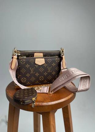 Сумка женская lv луи витон через плече, клатч louis vuitton 3 в 1 клврс5 фото