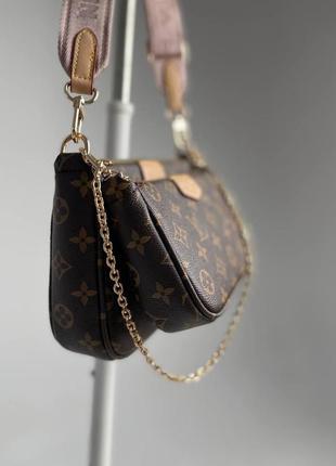 Сумка женская lv луи витон через плече, клатч louis vuitton 3 в 1 клврс2 фото