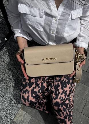 Женская сумка беж valentino alexia beige bag3 фото