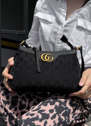 Сумка женская кросс боди gucci aphrodite shoulder bag black на плечо1 фото