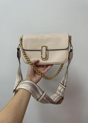 Женская сумка через плечо marc jacobs the j marc shoulder bag cream марк джейкобс кросс - боди3 фото