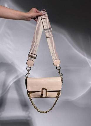 Женская сумка через плечо marc jacobs the j marc shoulder bag cream марк джейкобс кросс - боди5 фото