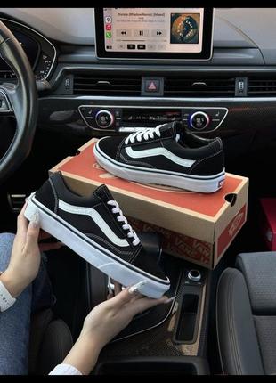 Vans old skool black white premium2 фото