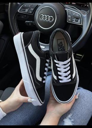 Vans old skool black white premium5 фото