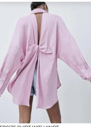 Рубашка oversize zara с размер, идет на м