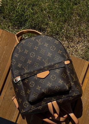 Женский рюкзак louis vuitton palm springs backpack brown портфель луи вуитон10 фото