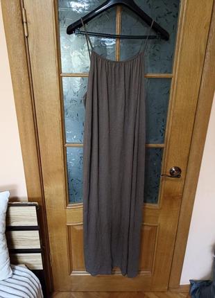 Мягкое трикотажное платье платье сарафан h&amp;m,p. m,можно до xl9 фото