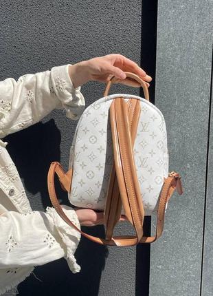 Женский рюкзак louis vuitton palm springs backpack white портфель луи вуитон3 фото