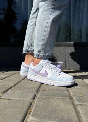 Кроссовки nike dunk low purple