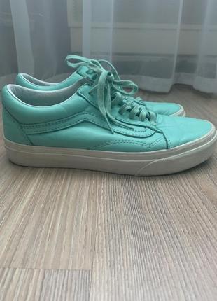 Кожаные кеды vans