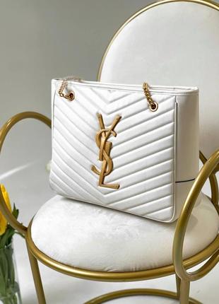 Женская сумка ив сен лоран yves saint laurent big white bag  шопер2 фото