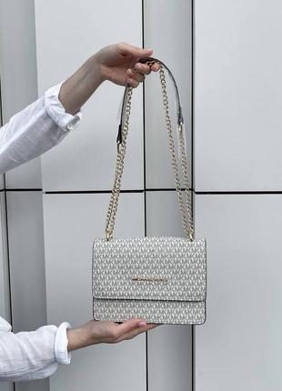 Сумка женская michael kors mini bag milky майкл корс крос-боди