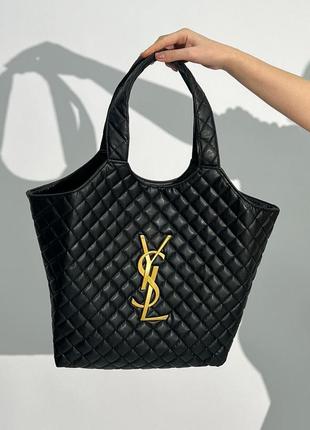 Женская сумка ив сен лоран yves saint laurent icare maxi shopping bag in quilted lambskin шопер  кросс боди2 фото