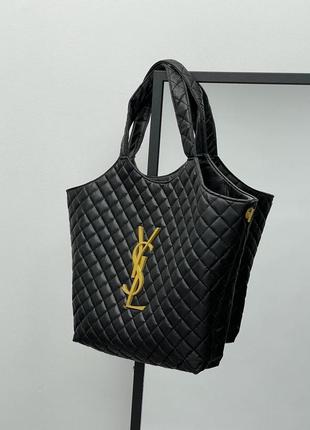 Женская сумка ив сен лоран yves saint laurent icare maxi shopping bag in quilted lambskin шопер  кросс боди6 фото