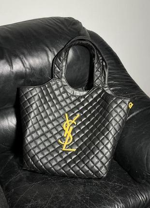 Женская сумка ив сен лоран yves saint laurent icare maxi shopping bag in quilted lambskin шопер  кросс боди1 фото