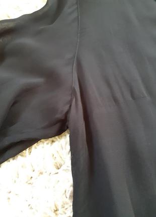 Базовая черная удлинённая блуза,  divina, p. 42-447 фото