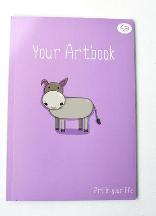 Блокнот 4profi artbook donkey 48 арк. формат а5 9022931 фото