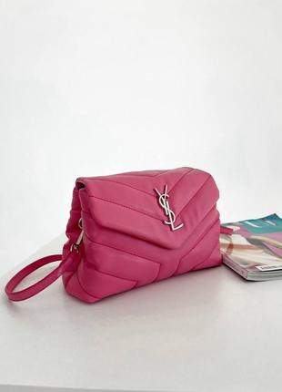 Женская сумка ив сен лоран yves saint laurent pretty bag pink кросс боди2 фото