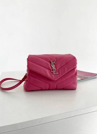 Женская сумка ив сен лоран yves saint laurent pretty bag pink кросс боди3 фото