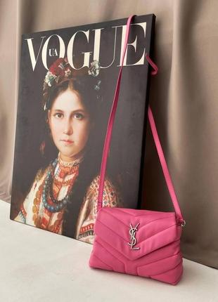 Женская сумка ив сен лоран yves saint laurent pretty bag pink кросс боди6 фото