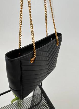 Женская сумка ив сен лоран yves saint laurent big black bag  шопер4 фото
