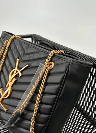 Женская сумка ив сен лоран yves saint laurent big black bag  шопер3 фото