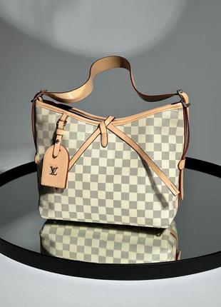 Сумка женская louis vuitton carryall mm ivory lv луи витон через плечо шопер1 фото