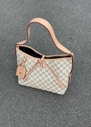 Сумка женская louis vuitton carryall mm ivory lv луи витон через плечо шопер9 фото