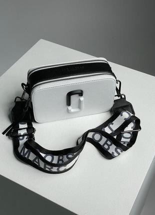 Женская сумка через плечо marc jacobs the snapshot ying yang white/black марк джейкобс кросс - боди4 фото
