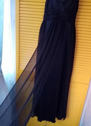 Вечернее черное макси платье s2 фото