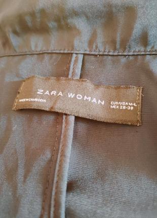 Тренч плащ сатиновый оверсайз длинный zara5 фото