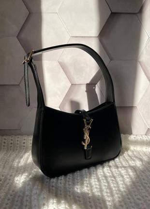 Женская сумка ив сен лоран yves saint laurent hobo black черная1 фото