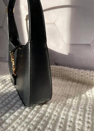 Женская сумка ив сен лоран yves saint laurent hobo black черная5 фото