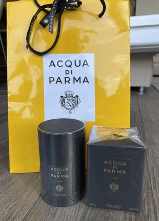 Acqua di parma yuzu парфумована вода унісекс ароматична свічка аромо свічка нішева4 фото