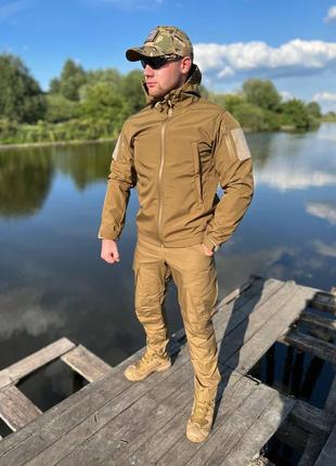 Куртка soft shell coyote military🔱2 фото