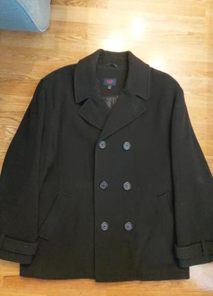 Зимнее полу пальто мужское (шерсть и кашемир)1 фото