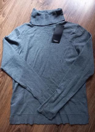 Новая серая водолазка манго