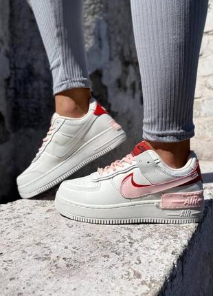 Женские кроссовки nike air force 1 shadow milk pink