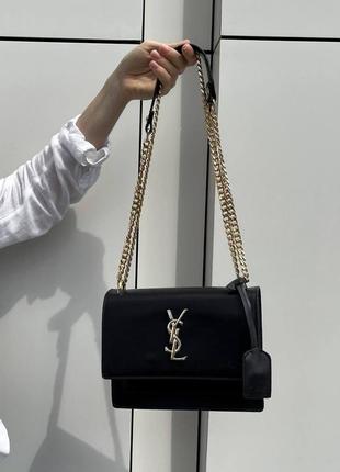 Жіноча сумка ів сен лоран yves saint laurent medium sunset leather shoulder bag крос боді