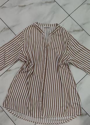 Жіноча блуза сорочка туніка віскоза gina 46+6 xl (52)