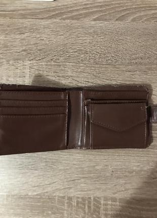 Портмоне мужской кошелёк коричневый практичный6 фото