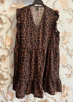1+1=3🎁 платье в леопардовый принт свободного кроя shein3 фото